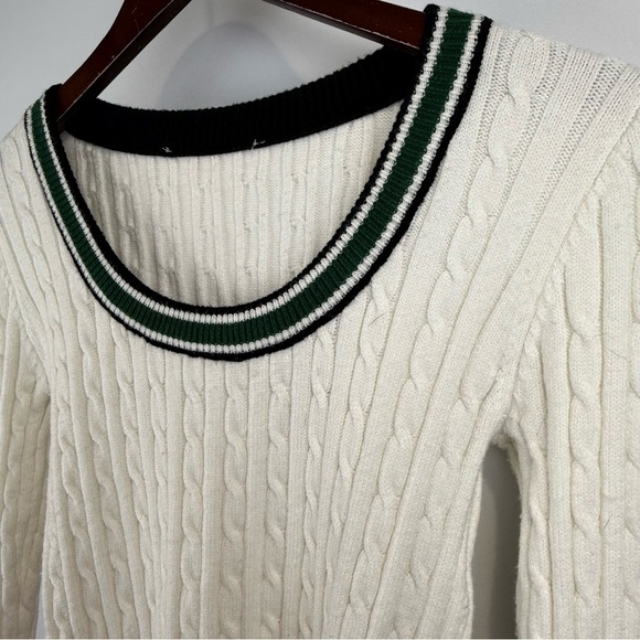 Cable Knit Varsity Sweater – Women’s Small (Republic Clothing Corp) - Picture 2 of 7